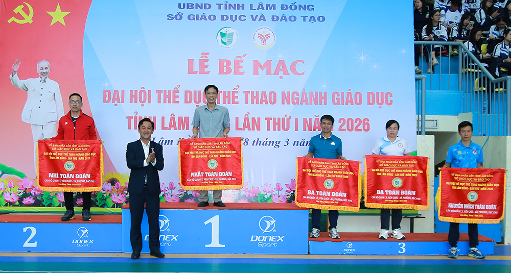 Lễ Bế mạc Đại hội Thể dục thể thao ngành Giáo dục Lâm Đồng lần thứ I