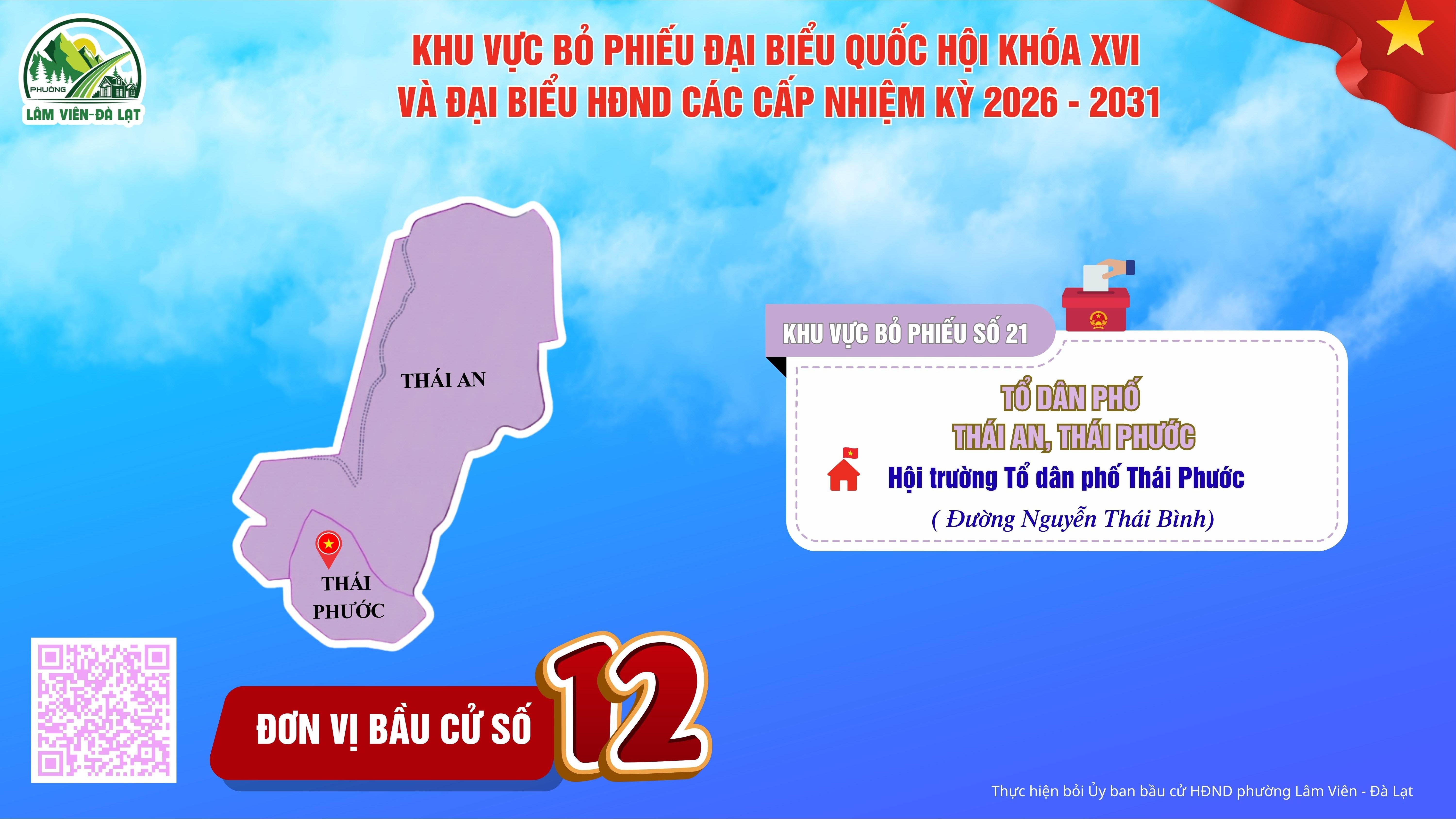 DANH SÁCH CHÍNH THỨC NHỮNG NGƯỜI ỨNG CỬ ĐẠI BIỂU HỘI ĐỒNG NHÂN DÂN PHƯỜNG LÂM VIÊN - ĐÀ LẠT, NHIỆM KỲ 2026 - 2031 TẠI ĐƠN VỊ BẦU CỬ SỐ 12