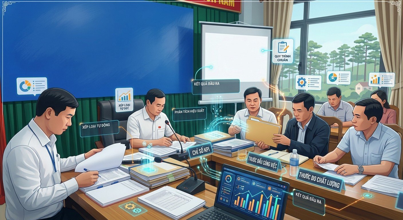 ĐÁNH GIÁ, XẾP LOẠI CÁN BỘ, CÔNG CHỨC PHƯỜNG LANG BIANG - ĐÀ LẠT TRÊN CƠ SỞ LẤY SẢN PHẨM CÔNG VIỆC LÀM THƯỚC ĐO CHẤT LƯỢNG