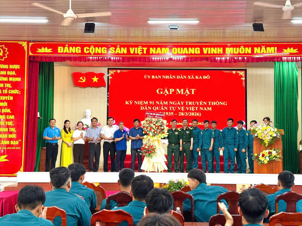 XÃ KA ĐÔ GẶP MẶT CÁN BỘ, CHIẾN SỸ DQTV NHÂN KỶ NIỆM 91 NĂM NGÀY TRUYỀN THỐNG DQTV VIỆT NAM (28/3/1935 - 28/3/2026)