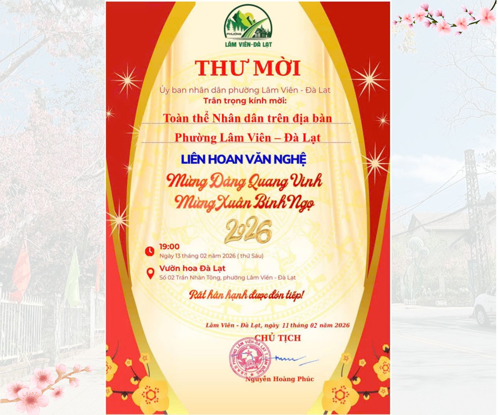 LIÊN HOAN VĂN NGHỆ: MỪNG ĐẢNG QUANG VINH - MỪNG XUÂN BÍNH NGỌ