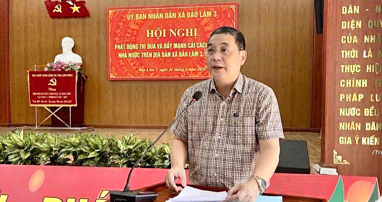 Bảo Lâm 3: Phát động “Phong trào thi đua đẩy mạnh cải cách hành chính năm 2026”