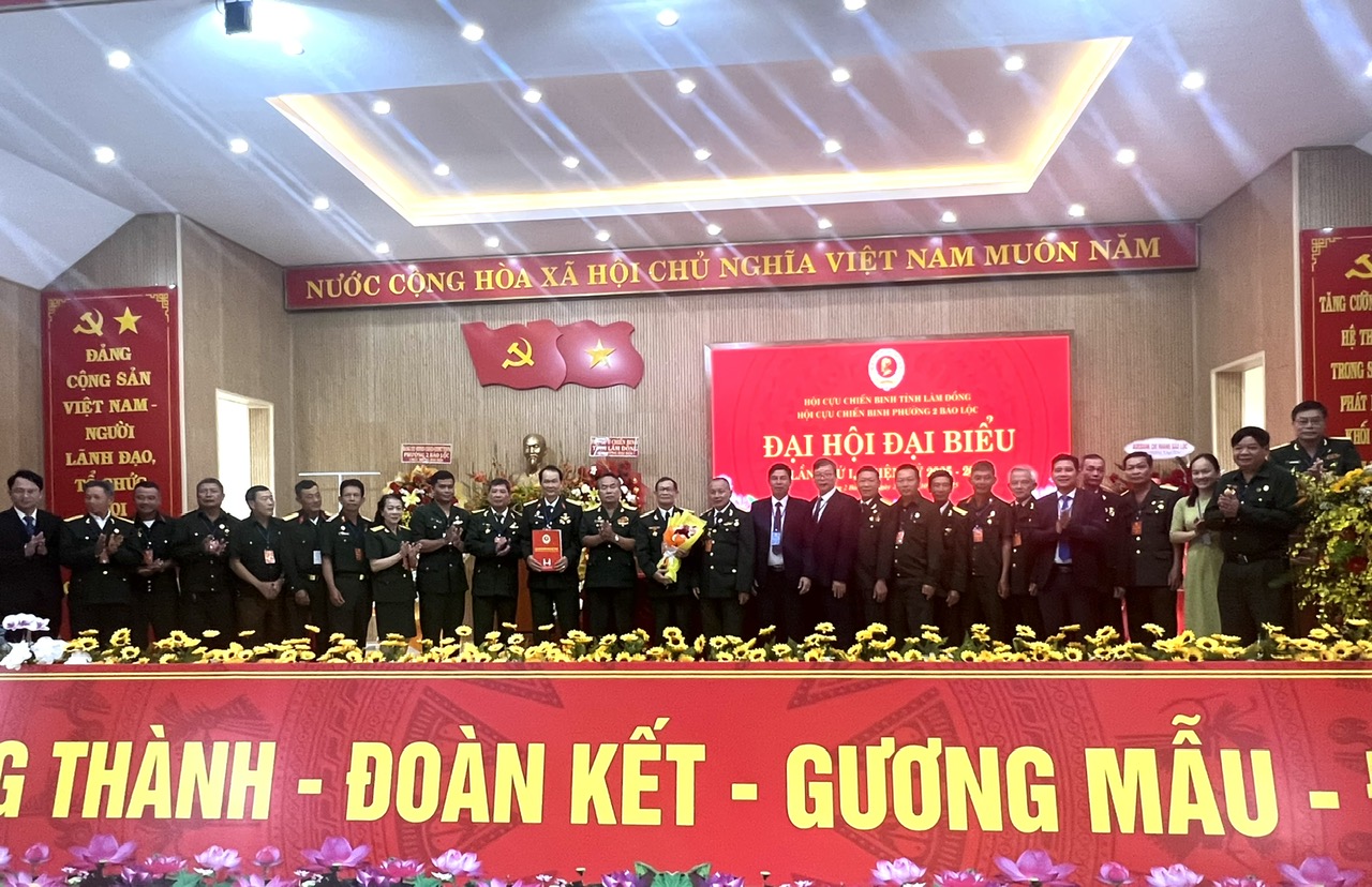 HỘI CỰU CHIẾN BINH PHƯỜNG 2 BẢO LỘC TỔ CHỨC THÀNH CÔNG ĐẠI HỘI ĐẠI BIỂU LẦN THỨ I, NHIỆM KỲ 2025 – 2030