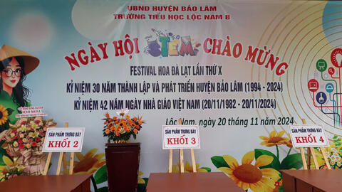 Trường Tiểu học Lộc Nam B long trọng tổ chức Ngày hội STEM chào mừng Festival hoa Đà Lạt lần thứ X, Kỷ niệm 30 năm thành lập và phát triển huyện Bảo Lâm 1994 – 2024, Kỷ niệm 42 năm ngày Nhà giáo Việt Nam 20/11/1982 – 20/11/2024