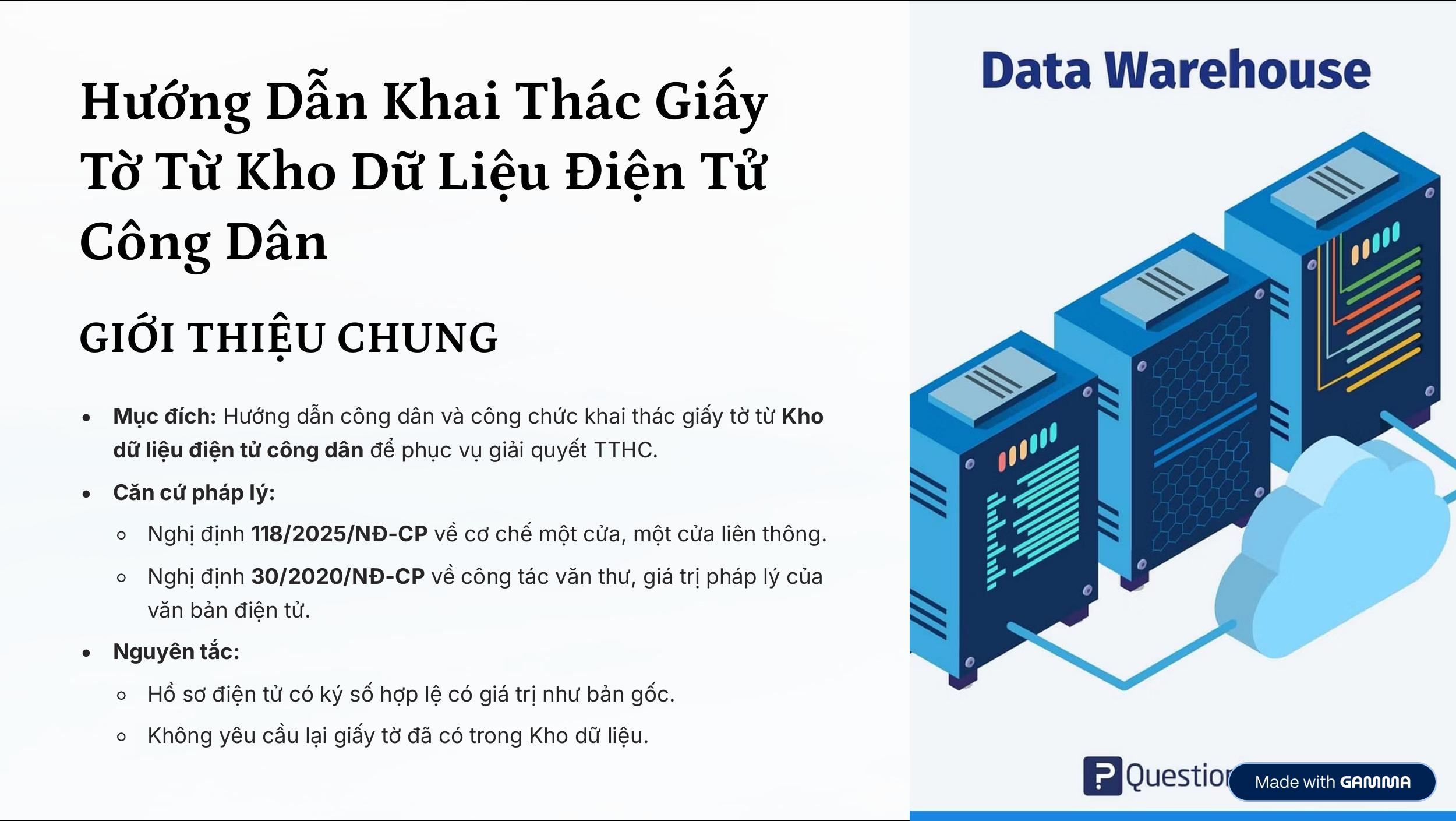 HƯỚNG DẪN KHAI THÁC GIẤY TỜ TỪ KHO DỮ LIỆU ĐIỆN TỬ CÔNG DÂN