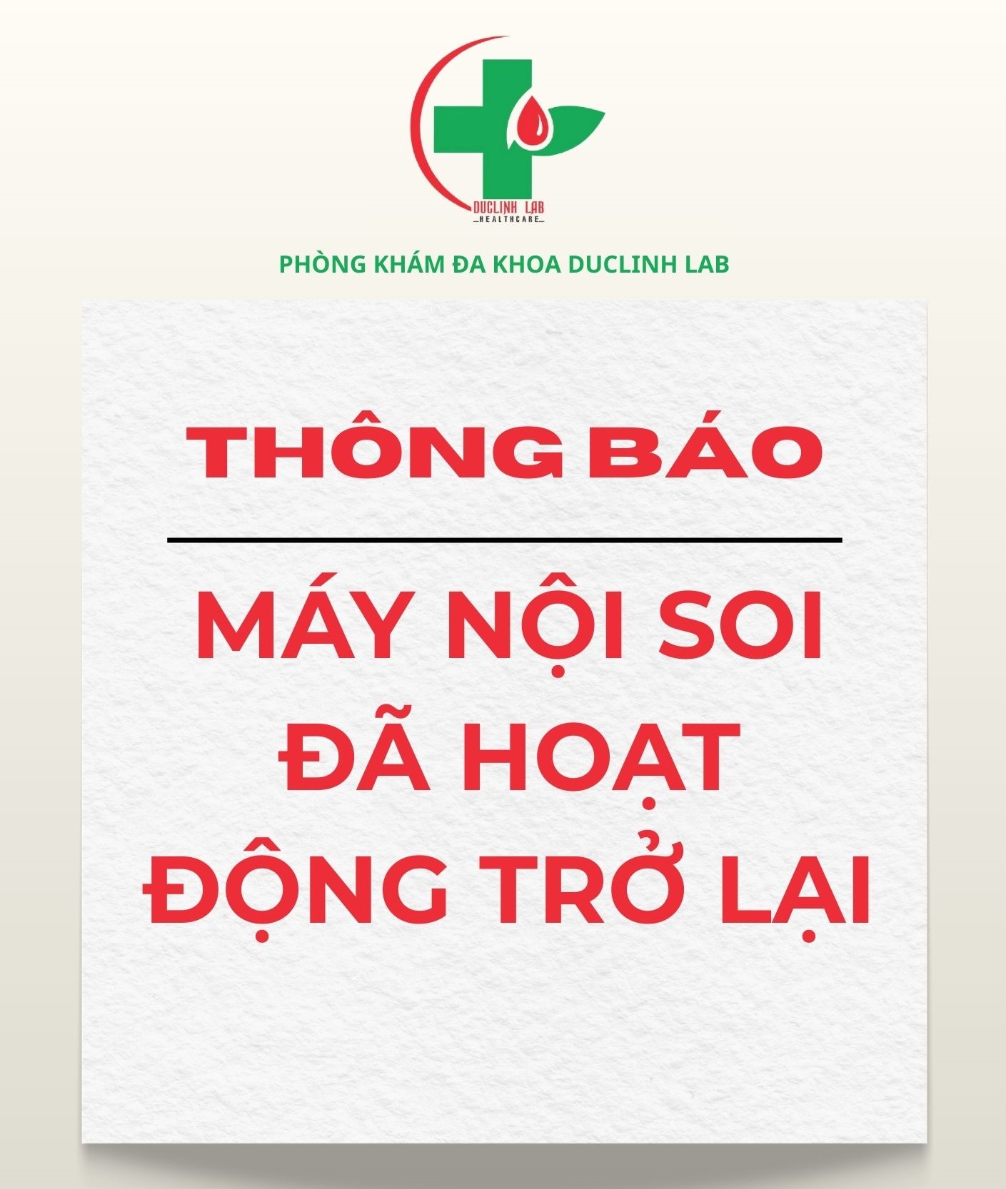 MÁY NỘI SOI TIÊU HOÁ ĐÃ HOẠT ĐỘNG TRỞ LẠI