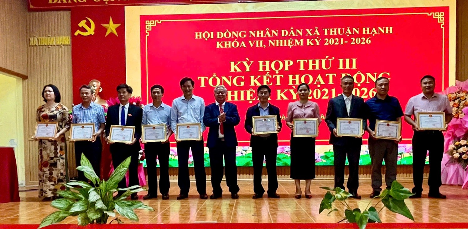 HĐND XÃ THUẬN HẠNH TỔ CHỨC KỲ HỌP TỔNG KẾT NHIỆM KỲ 2021 - 2026