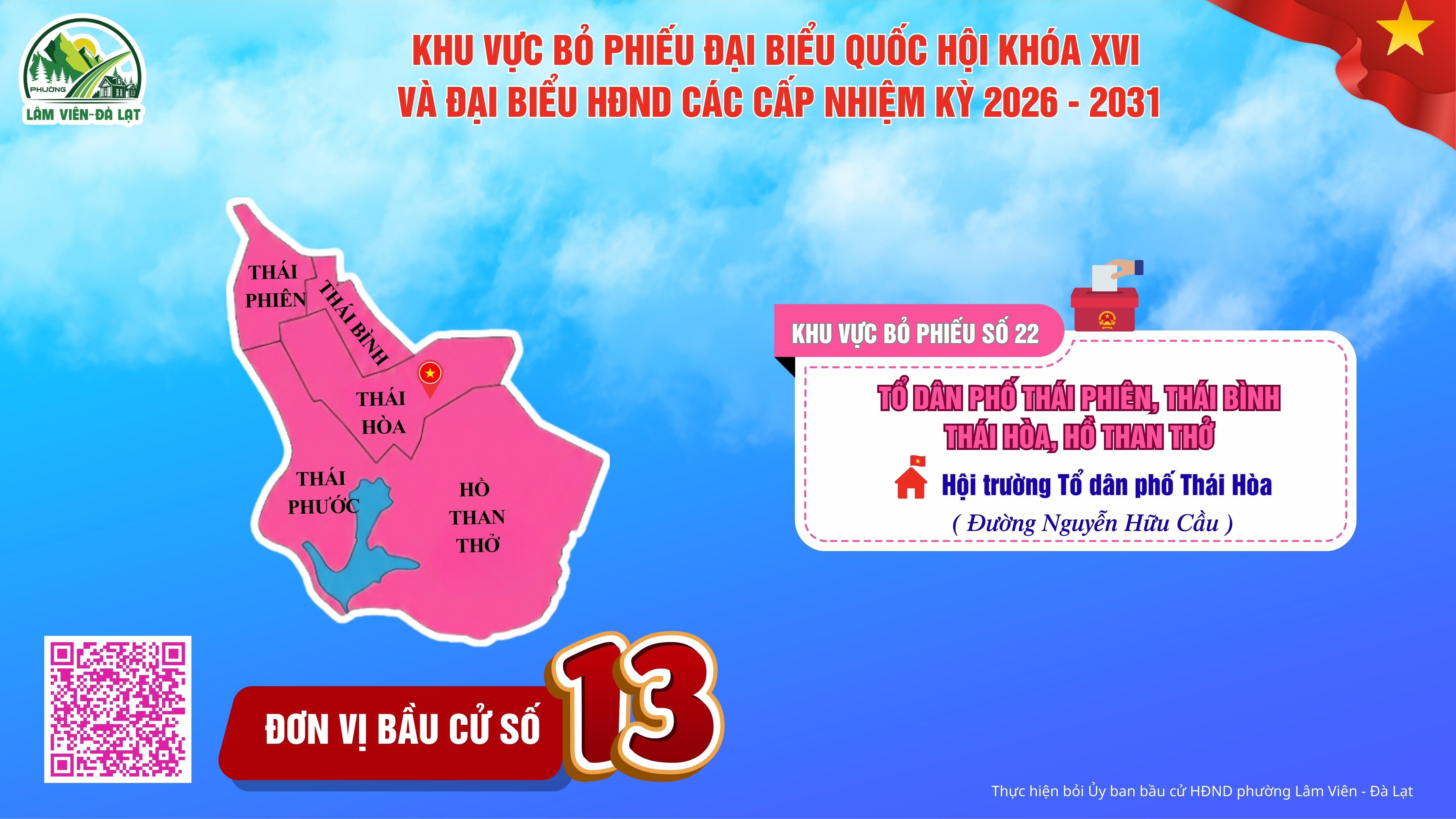 DANH SÁCH CHÍNH THỨC NHỮNG NGƯỜI ỨNG CỬ ĐẠI BIỂU HỘI ĐỒNG NHÂN DÂN PHƯỜNG LÂM VIÊN - ĐÀ LẠT, NHIỆM KỲ 2026 - 2031 TẠI ĐƠN VỊ BẦU CỬ SỐ 13