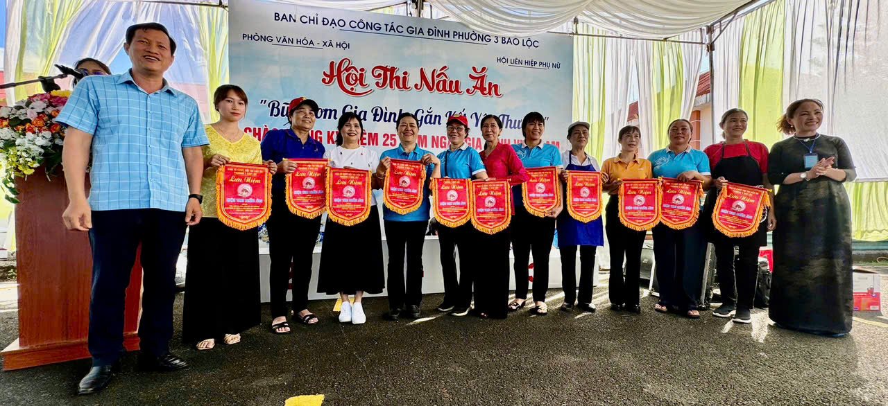 Phường 3 Bảo Lộc: Tổ chức Hội thi nấu ăn “Bữa cơm gia đình - Gắn kết yêu thương”
