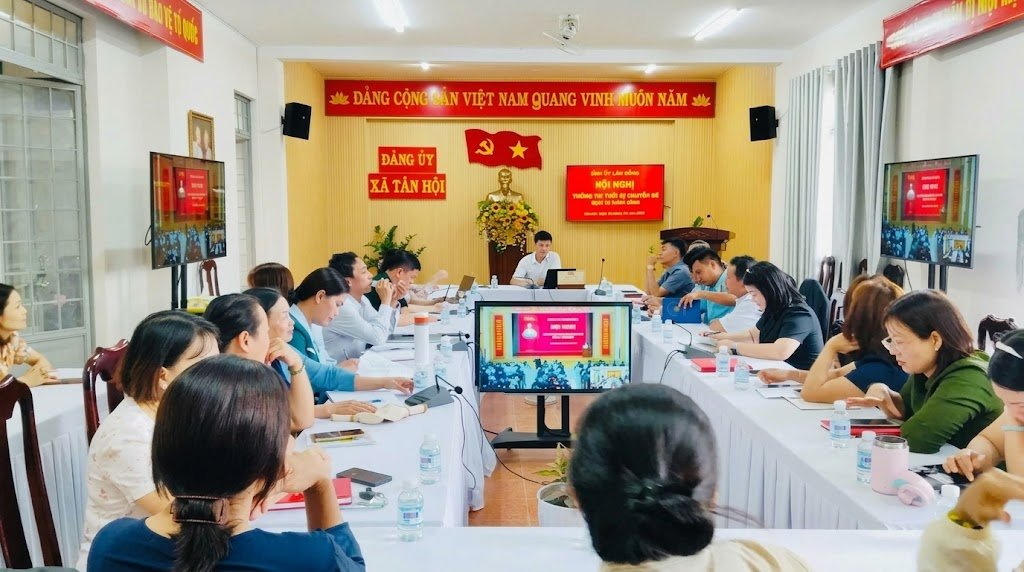 Tân Hội tham dự Hội nghị cung cấp thông tin thời sự chuyên đề Quý IV năm 2026 do Ban Thường vụ Tỉnh ủy tổ chức