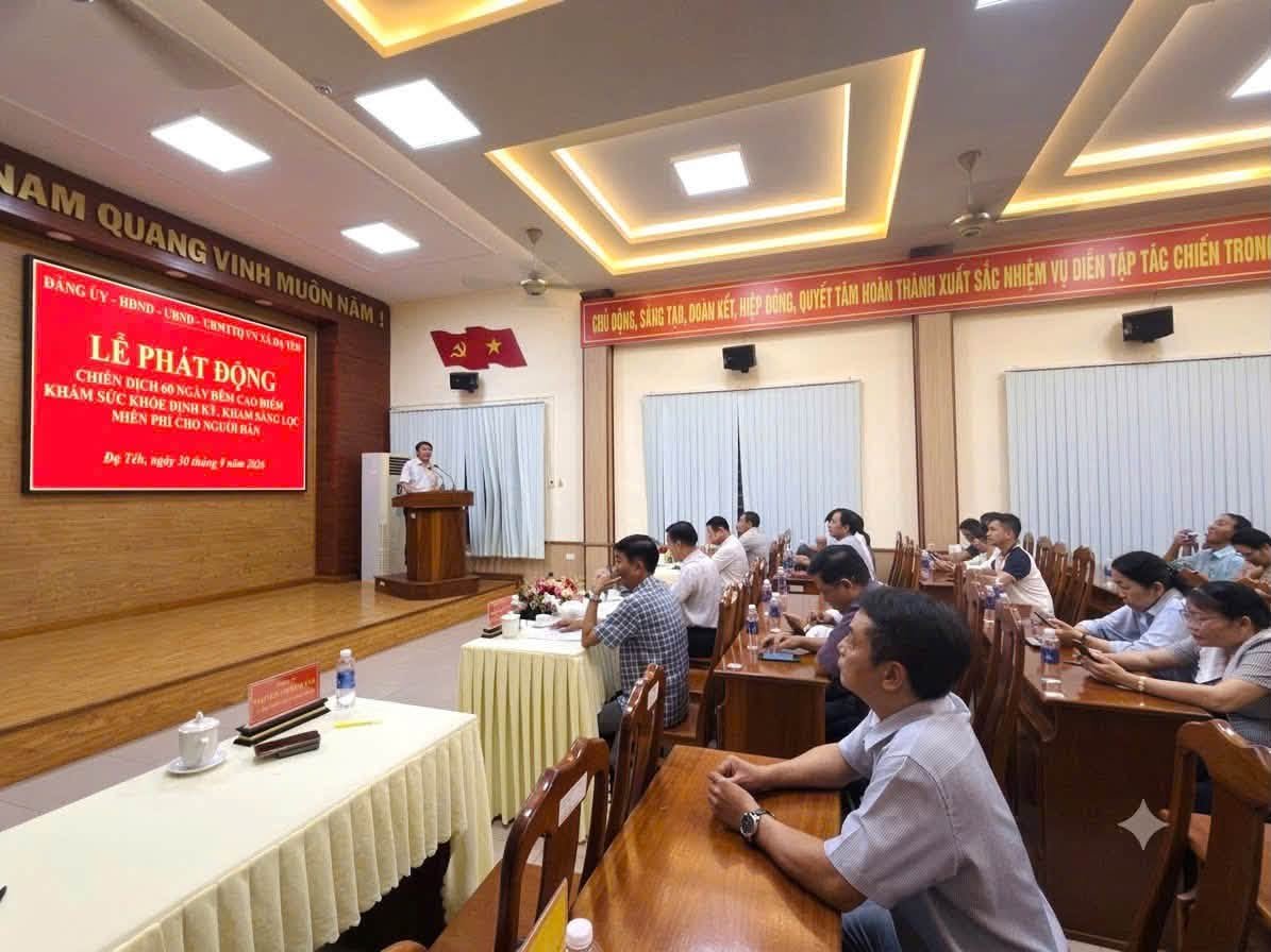 XÃ ĐẠ TẺH PHÁT ĐỘNG CHIẾN DỊCH 60 NGÀY ĐÊM KHÁM SỨC KHỎE ĐỊNH KỲ, KHÁM SÀNG LỌC MIỄN PHÍ CHO NGƯỜI DÂN