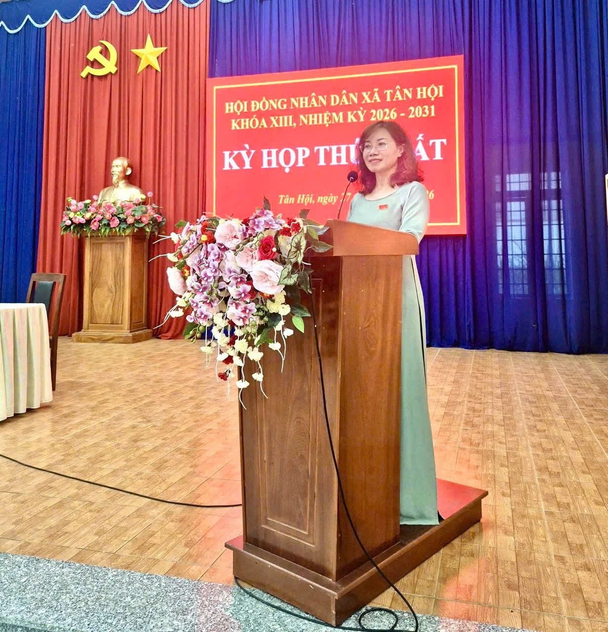 Hội đồng nhân dân xã Tân Hội khóa XIII, nhiệm kỳ 2026 - 2031 tổ chức thành công kỳ họp lần thứ I