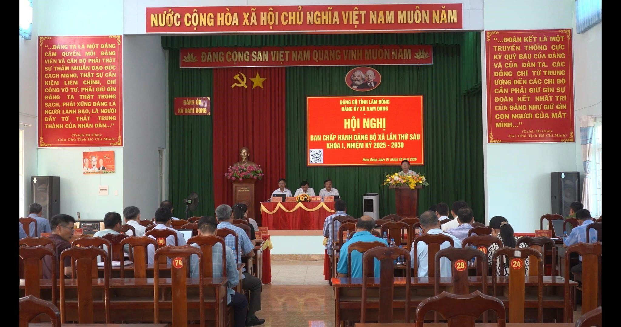 ĐẢNG ỦY XÃ NAM DONG TỔ CHỨC HỘI NGHỊ BCH MỞ RỘNG LẦN THỨ 6