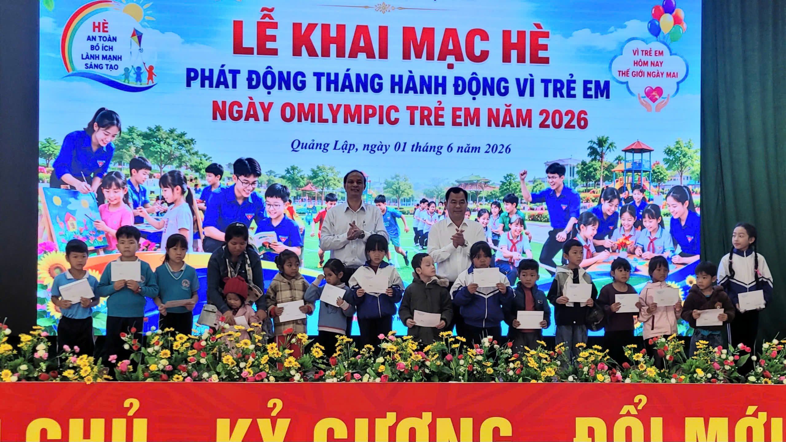 QUẢNG LẬP KHAI MẠC HOẠT ĐỘNG HÈ VÀ PHÁT ĐỘNG THÁNG HÀNH ĐỘNG VÌ TRẺ EM NĂM 2026