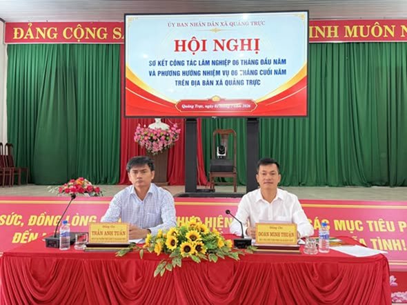 Xã Quảng Trực sơ kết công tác lâm nghiệp 6 tháng đầu năm, triển khai nhiệm vụ 6 tháng cuối năm 2026