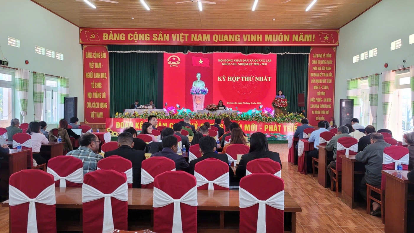 KỲ HỌP THỨ NHẤT HĐND XÃ QUẢNG LẬP NHIỆM KỲ 2026-2031  BẦU CÁC CHỨC DANH CHỦ CHỐT