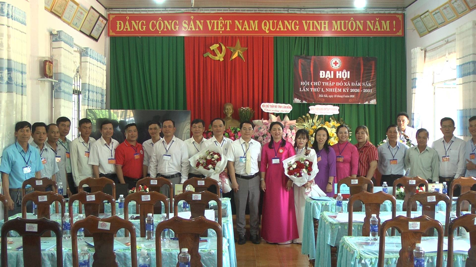 ĐẠI HỘI ĐẠI BIỂU HỘI CHỮ THẬP ĐỎ XÃ ĐẮK SẮK LẦN THỨ I: “ĐOÀN KẾT - ĐỔI MỚI - NHÂN ÁI - PHÁT TRIỂN BỀN VỮNG”