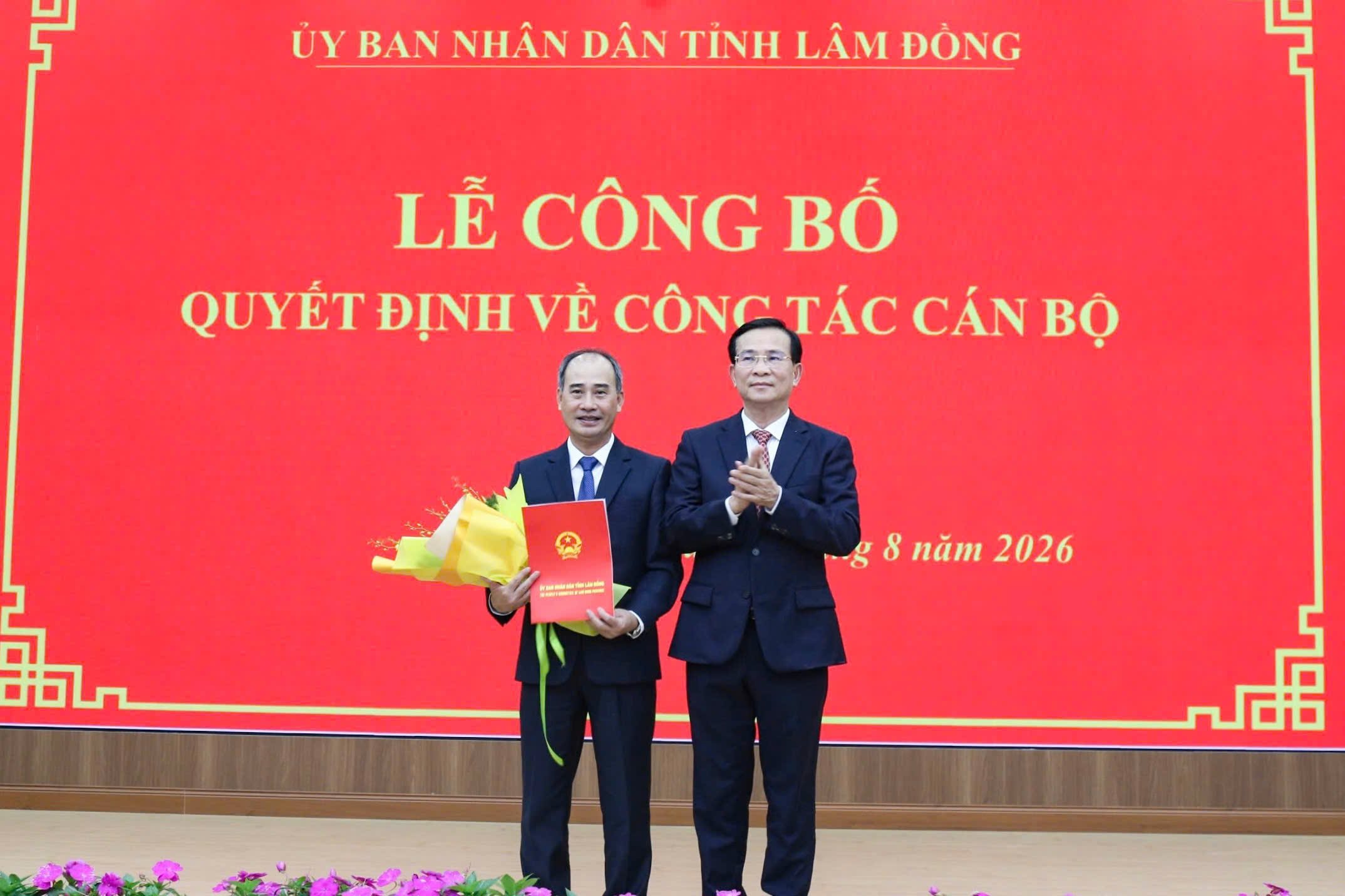 Bí thư Đảng ủy xã Kiến Đức Nguyễn Quang Tứ được bổ nhiệm giữ chức Giám đốc Ban Quản lý dự án đầu tư xây dựng số 1 tỉnh Lâm Đồng