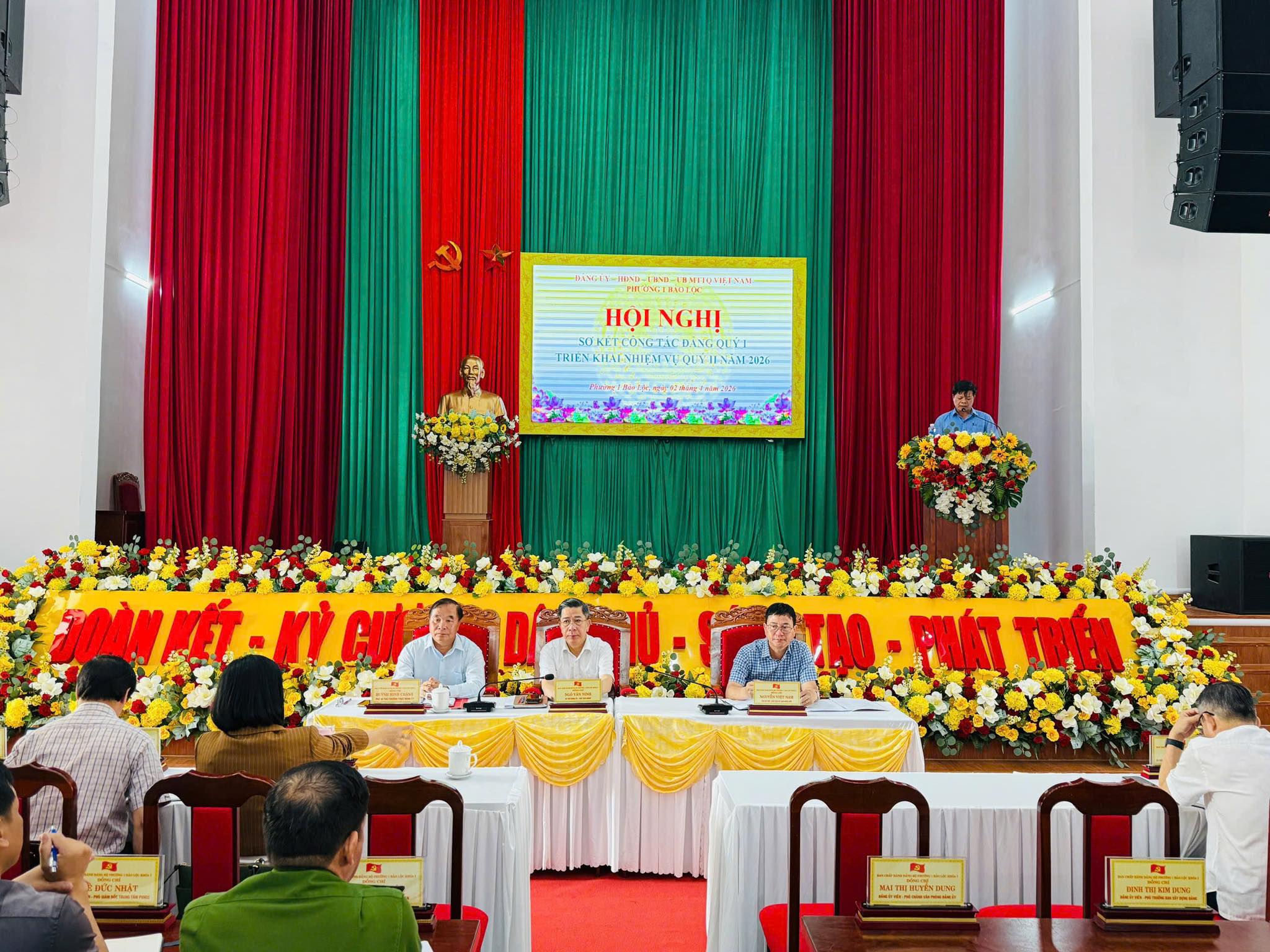 PHƯỜNG 1 BẢO LỘC TỔ CHỨC HỘI NGHỊ SƠ KẾT CÔNG TÁC ĐẢNG QUÝ I/2026 