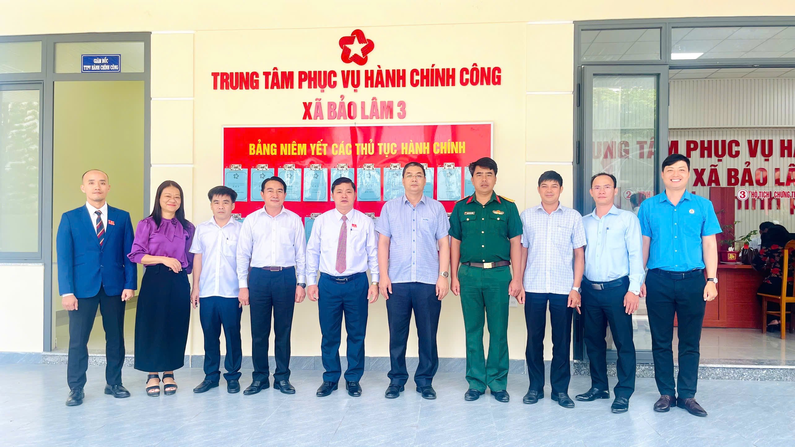 BẢO LÂM 3 NÂNG CẤP TRUNG TÂM PHỤC VỤ HÀNH CHÍNH CÔNG PHỤC VỤ TỐT NGƯỜI DÂN VÀ DOANH NGHIỆP