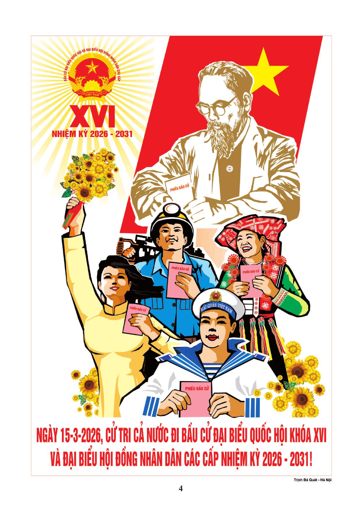 THÔNG BÁO: Niêm yết danh sách cử tri bầu cử đại biểu Quốc hội khóa XVI và đại biểu HĐND các cấp nhiệm kỳ 2026 - 2031