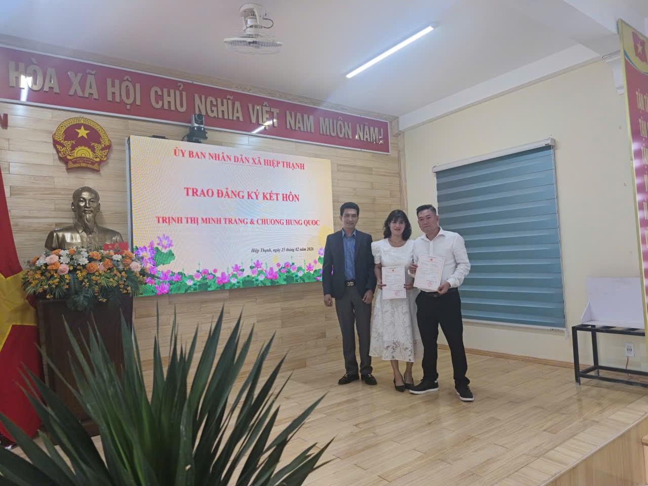 🌹 HIỆP THẠNH NGÀY CHUNG ĐÔI –  TRAO "TẤM VÉ" HẠNH PHÚC CHO CẶP ĐÔI MỚI 🌹