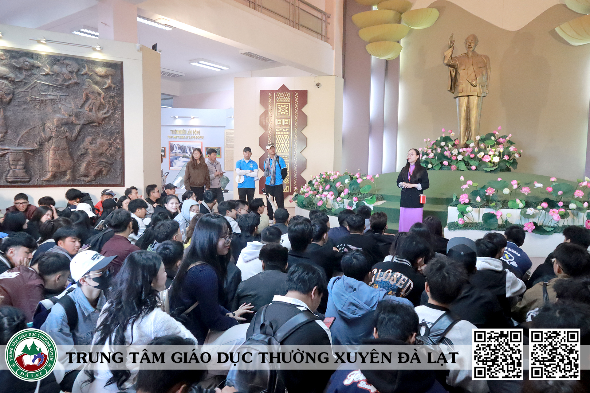 TRUNG TÂM GDTX ĐÀ LẠT TỔ CHỨC THÀNH CÔNG CHƯƠNG TRÌNH NGOẠI KHÓA "HỒN CHIÊNG LANGBIANG" CHO HỌC VIÊN